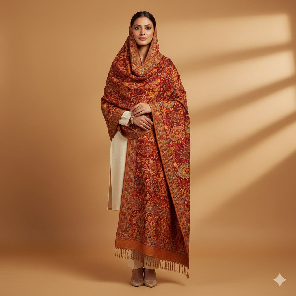 Desi Pehraav - Heritage Kashmari Shawl